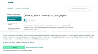 
                            8. Come accedo al mio user account (login)? – Jimdo Dolphin