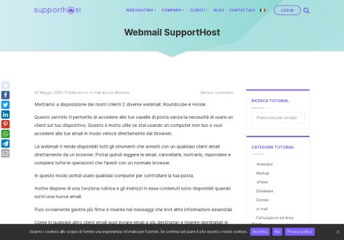 
                            5. Come accedo alla webmail? - SupportHost