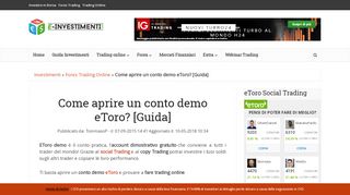 
                            11. Come aprire un conto demo eToro? [Guida] • e-investimenti.com