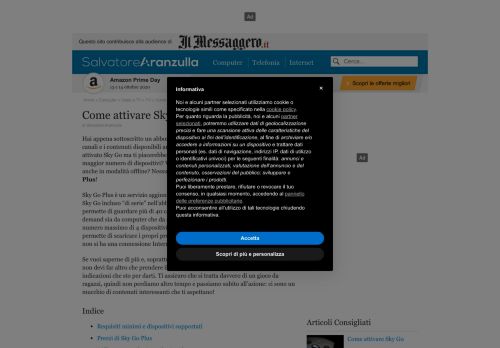 
                            5. Come attivare Sky Go Plus | Salvatore Aranzulla