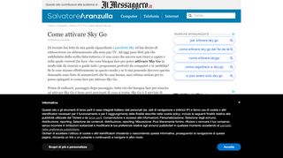
                            12. Come attivare Sky Go | Salvatore Aranzulla
