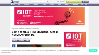 
                            8. Come cambia il PDF di Adobe, ecco il nuovo Acrobat DC - Silicon IT