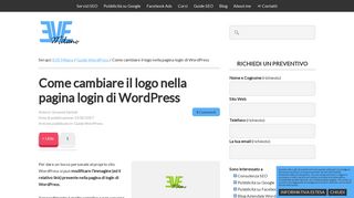 
                            6. Come cambiare il logo nella pagina login di WordPress - EVE Milano