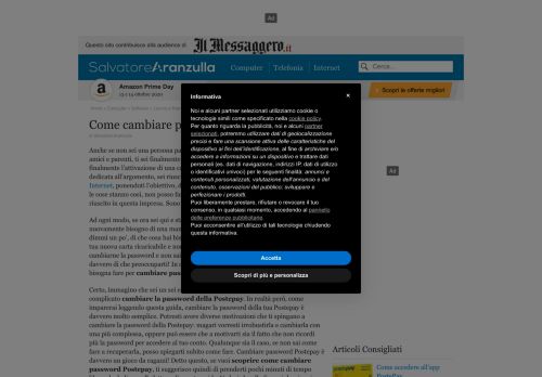 
                            11. Come cambiare password Postepay | Salvatore Aranzulla