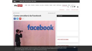 
                            11. Come cancellarsi da Facebook | Sky TG24