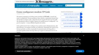 
                            4. Come configurare modem TP Link | Salvatore Aranzulla