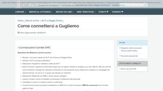 
                            6. Come connettersi a Gugliemo - Comune di Reggio Emilia