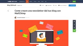 
                            10. Come creare una newsletter dal tuo blog con MailChimp - SEMrush