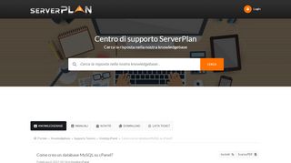 
                            9. Come creo un database MySQL su cPanel? ​ - Knowledgebase ...