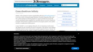 
                            9. Come disattivare Infinity | Salvatore Aranzulla