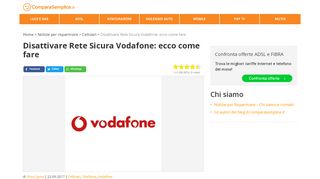 
                            12. Come disattivare Vodafone Rete Sicura - ComparaSemplice