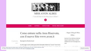 
                            10. Come entrare nella Area Riservata, con il nuovo Sito www.avon.it ...