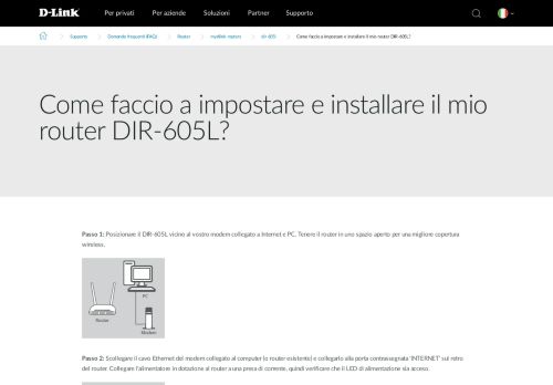 
                            2. Come faccio a impostare e installare il mio router DIR-605L? | D-Link ...