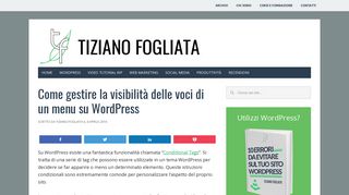 
                            3. Come gestire la visibilità delle voci di un menu su WordPress