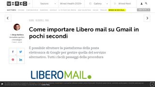 
                            10. Come importare Libero mail su Gmail in pochi secondi - Wired