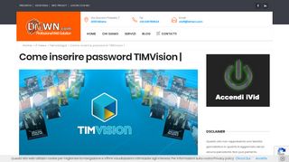 
                            8. Come inserire password TIMVision | - DMWN.com