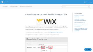 
                            8. Come integrare un modulo di iscrizione su Wix – SendinBlue