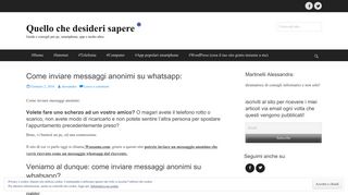 
                            8. Come inviare messaggi anonimi su whatsapp: - Quello che desideri ...