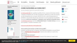 
                            6. Come iscriversi ai corsi IRC? - IRC - Italian Resuscitation Council ...