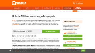 
                            13. Come leggere e pagare la bolletta MC-link | Facile.it