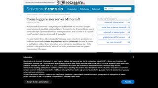 
                            2. Come loggarsi nei server Minecraft | Salvatore Aranzulla