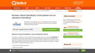 
                            6. Come parlare con un operatore Genialloyd: numero verde Genialloyd ...