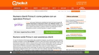 
                            5. Come parlare con un operatore Prima.it: numero verde Prima ...