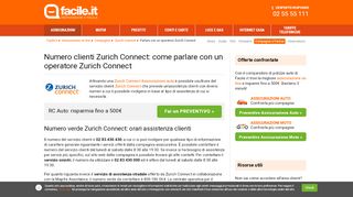 
                            7. Come parlare con un operatore Zurich Connect: numero verde Zurich ...