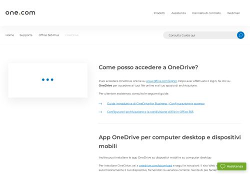 
                            8. Come posso accedere a OneDrive? – Assistenza | One.com