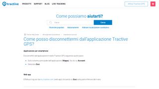 
                            9. Come posso disconnettermi dall'applicazione Tractive GPS ...