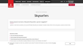 
                            3. Come possono iscriversi a Skywards Skysurfers i giovani ... - Emirates