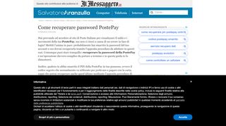
                            6. Come recuperare password PostePay | Salvatore Aranzulla