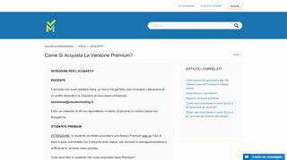 
                            13. Come si acquista la versione Premium? – Assistenza Maieuticallabs