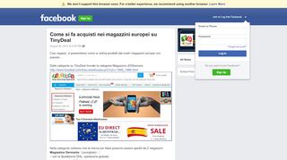 
                            9. Come si fa acquisti nei magazzini europei su TinyDeal | Facebook