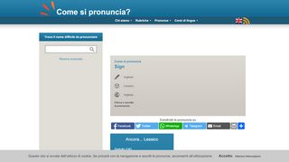 
                            10. Come si pronuncia Sign