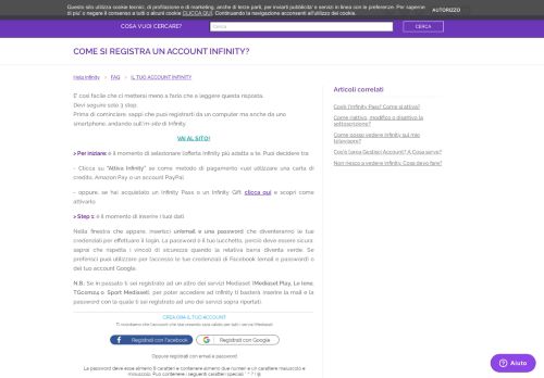 
                            4. Come si registra un Account Infinity? – Help Infinity