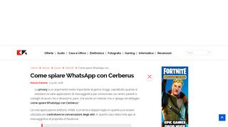 
                            8. Come spiare WhatsApp con Cerberus - ChimeraRevo