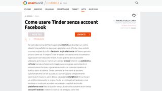 
                            3. Come usare Tinder senza account Facebook | Io Mobile