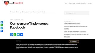 
                            2. Come usare Tinder senza Facebook | App Di Incontri