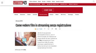 
                            11. Come vedere film in streaming senza registrazione - Lettera43