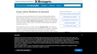 
                            7. Come vedere Mediaset on demand | Salvatore Aranzulla