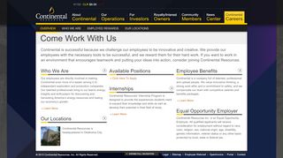 
                            10. Come Work With Us | Continental Resources