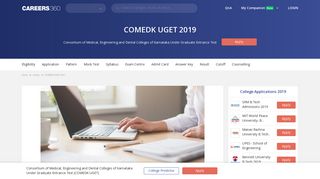 
                            8. COMEDK UGET 2019 – Application Form (Released), Dates, Eligibility ...