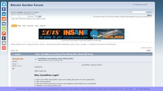 
                            1. ComeMiner.com Review (Free Mining Site) - Bitcoin Garden