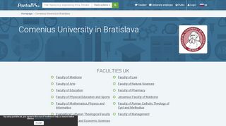 
                            8. Comenius University in Bratislava | Portal VS