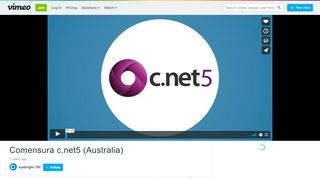 
                            11. Comensura c.net5 (Australia) on Vimeo