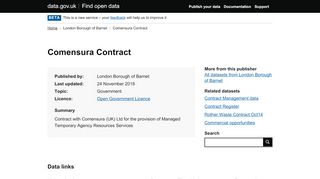 
                            12. Comensura Contract - data.gov.uk