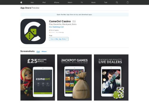 
                            10. ComeOn! Casino on the App Store - iTunes - Apple