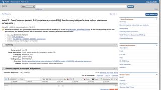 
                            10. comFB ComF operon protein 2 (Competence protein FB) [] - NCBI