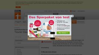 
                            11. ComfortCard Plus von Santander - Teurer Dauerkredit per Plastikkarte ...